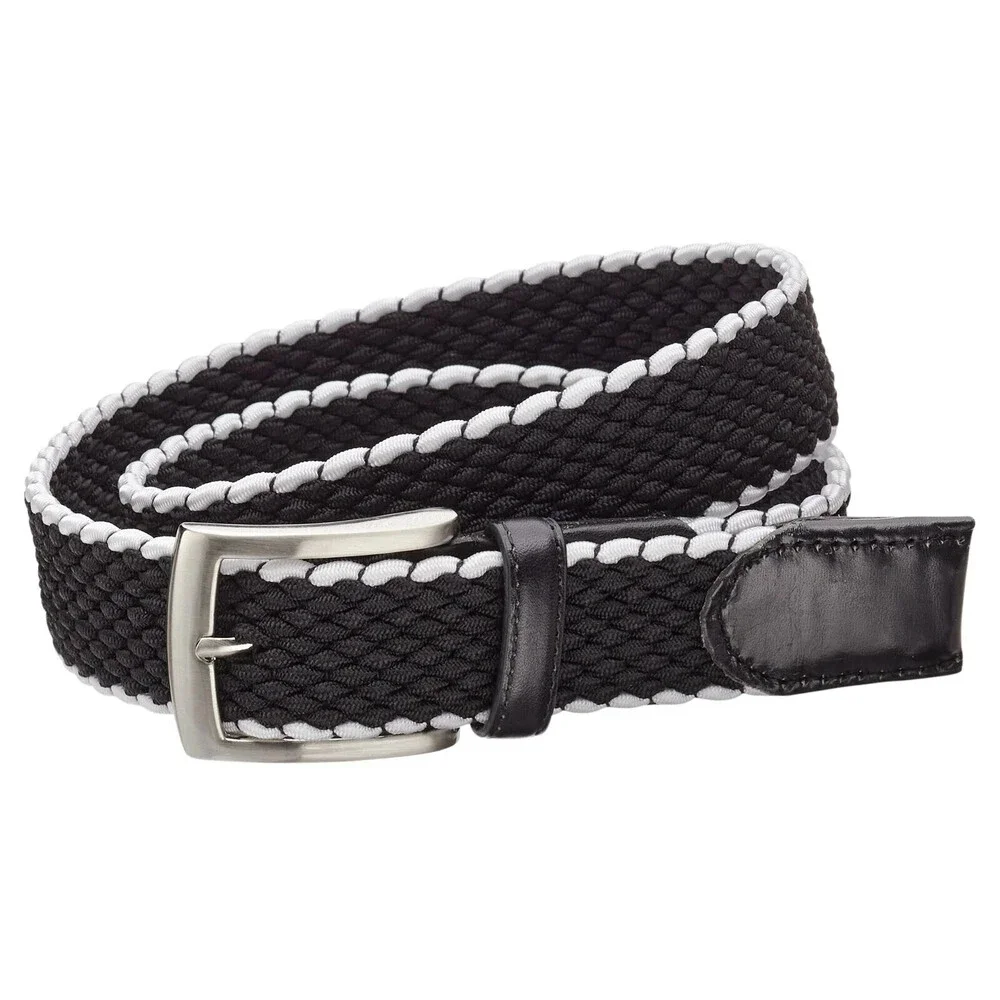 Walter Hagen MGA15095 Golf Belt Men's Medium Black Basket Weave Buckle SRT238
